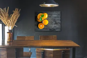 Impresi Obraz Pomaranče na šedom pozadí - 90 x 70 cm