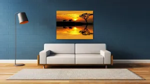 Impresi Obraz Safari západ slunce - 90 x 70 cm