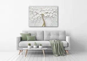 Impresi Obraz Biely strom s kvetinami - 70 x 50 cm