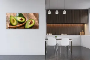 Impresi Obraz Avokáda na dreve - 120 x 60 cm (3 dielný)