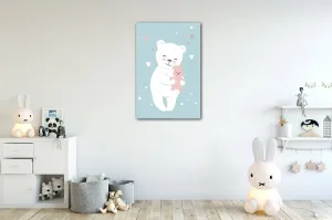 Impresi Obraz White cute bear - 20 x 30 cm