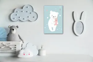 Impresi Obraz White cute bear - 20 x 30 cm