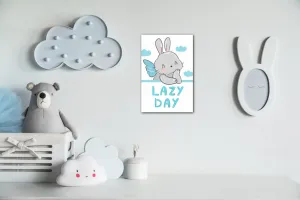 Impresi Obraz Blue and grey bunny - 60 x 90 cm