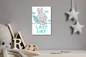 Impresi Obraz Blue and grey bunny - 60 x 90 cm