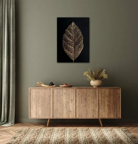 Impresi Obraz Zlatý list - 50 x 70 cm