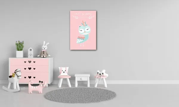 Impresi Obraz Let's go party owl - 40 x 60 cm
