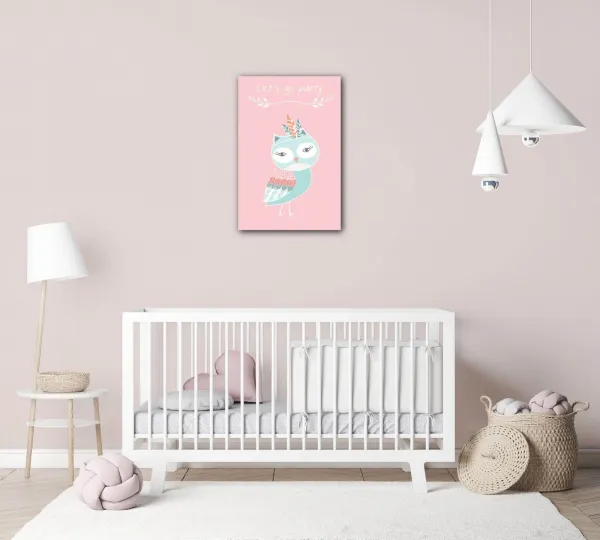 Impresi Obraz Let's go party owl - 40 x 60 cm