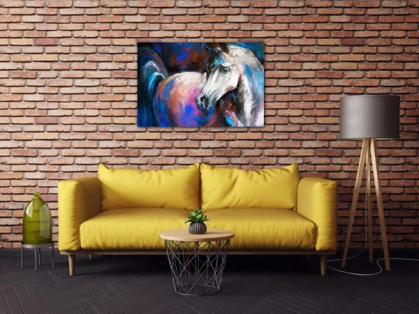 Impresi Obraz Farebný kôň - 90 x 60 cm