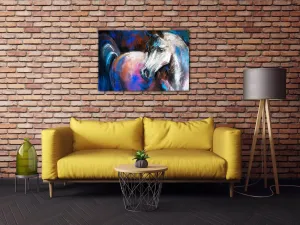 Impresi Obraz Farebný kôň - 90 x 60 cm