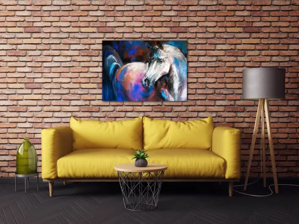 Impresi Obraz Farebný kôň - 70 x 50 cm
