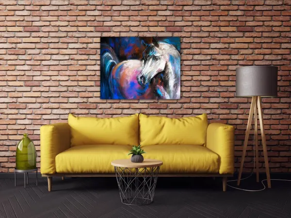 Impresi Obraz Farebný kôň - 90 x 70 cm