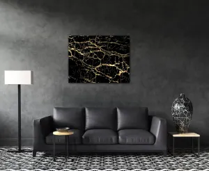 Impresi Obraz Mramor čierno-zlatý - 90 x 70 cm