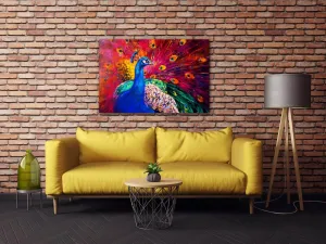 Impresi Obraz Farebný páv - 60 x 40 cm