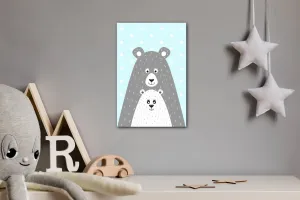 Impresi Obraz Medveď svetlo modrý - 40 x 60 cm