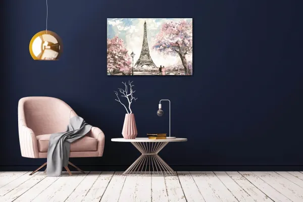 Impresi Obraz Eiffelova věž kreslená - 60 x 40 cm