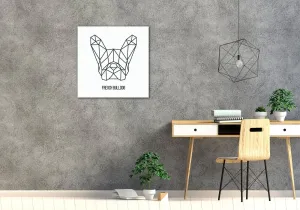 Impresi Obraz Francúzsky buldoček ilustrácie - 60 x 60 cm