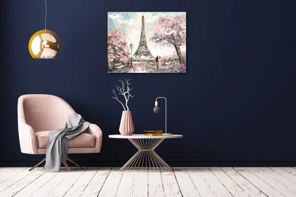 Impresi Obraz Eiffelova věž kreslená - 90 x 70 cm