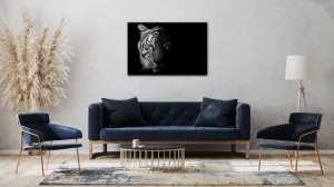 Impresi Obraz Tiger čiernobiely - 60 x 40 cm