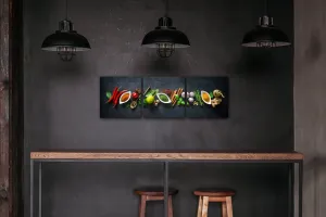 Impresi Obraz Druhy korenie - 90 x 30 cm (3 dielny)