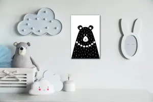 Impresi Obraz Čiernobiely medveď - 40 x 60 cm