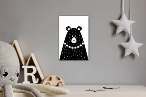 Impresi Obraz Čiernobiely medveď - 40 x 60 cm
