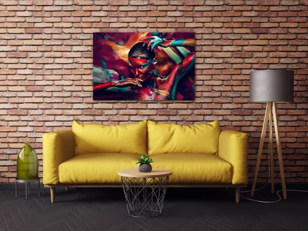 Impresi Obraz Farebný portrét ženy - 90 x 60 cm