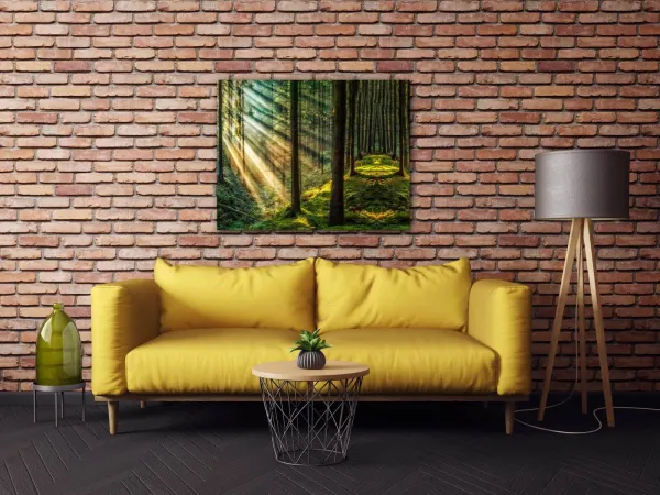 Impresi Obraz Slnečné lúče v lese - 90 x 70 cm