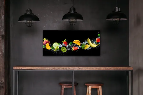 Impresi Obraz Ovocie vo vode - 90 x 40 cm
