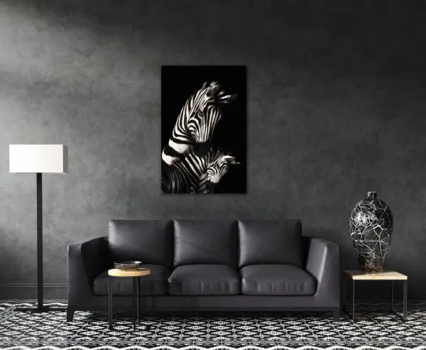 Impresi Obraz Zebry čiernobiele - 40 x 60 cm