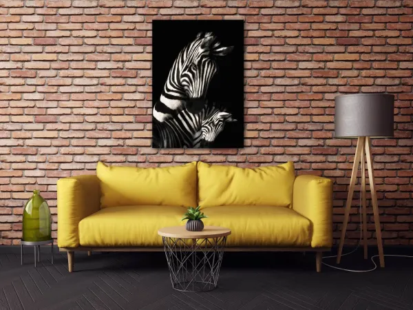 Impresi Obraz Zebry čiernobiele - 50 x 70 cm