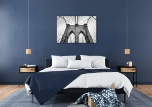 Impresi Obraz Brooklyn bridge čiernobiely - 60 x 40 cm