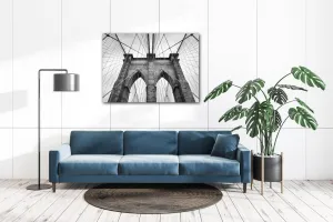 Impresi Obraz Brooklyn bridge čiernobiely - 70 x 50 cm