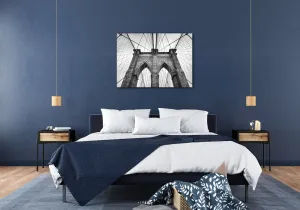 Impresi Obraz Brooklyn bridge čiernobiely - 70 x 50 cm