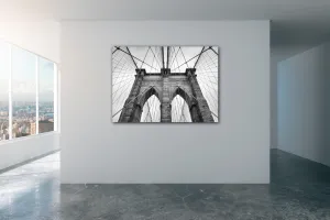 Impresi Obraz Brooklyn bridge čiernobiely - 70 x 50 cm