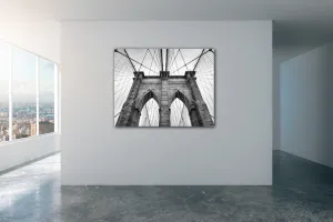 Impresi Obraz Brooklyn bridge čiernobiely - 90 x 70 cm
