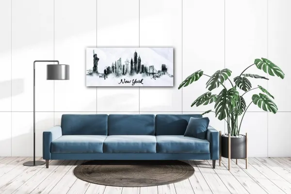 Impresi Obraz New York panorama - 90 x 40 cm