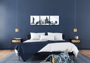 Impresi Obraz New York panorama - 90 x 30 cm (3 dielny)
