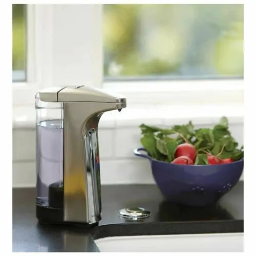 Simplehuman 237ml - matný nikel - Bezdotykový dávkovač mydla