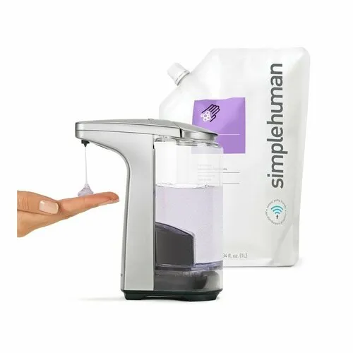 Simplehuman 237ml - matný nikel - Bezdotykový dávkovač mydla