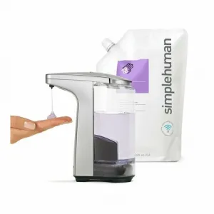 Simplehuman 237ml - matný nikel - Bezdotykový dávkovač mydla