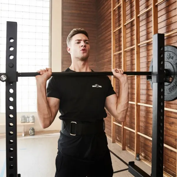 Gorilla Sports Nastaviteľný stojan na drepy, 182 cm