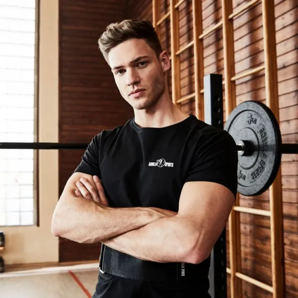 Gorilla Sports Nastaviteľný stojan na drepy, 182 cm