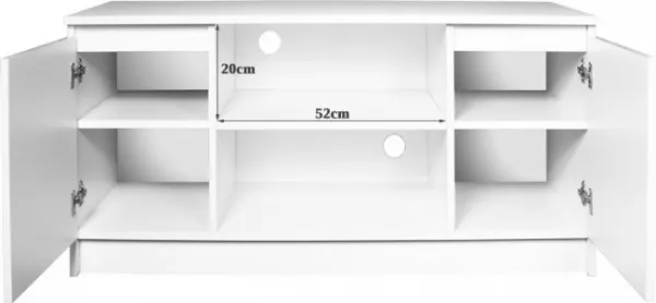 Ak furniture TV stolík Tonon 120 cm biely