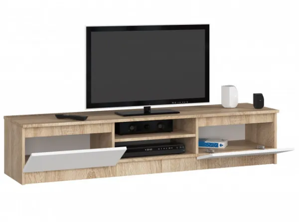 Ak furniture TV stolík Ronon 160 cm sonoma/biely