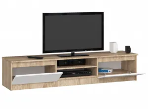 Ak furniture TV stolík Ronon 160 cm sonoma/biely