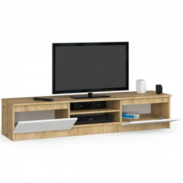 Stolík pod TV RTV K 160 CLP dub artisan / biely