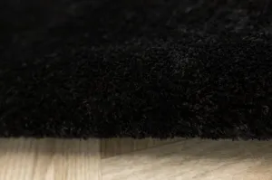 Koberec Shaggy Malmo čierny