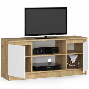 Ak furniture TV stolík Tonon 120 cm dub artisan/biely