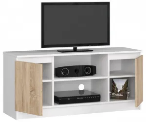 Ak furniture TV stolík Tonon 120 cm biely/sonoma