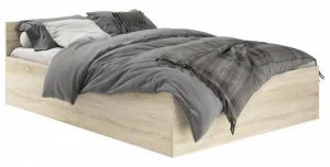 Ak furniture Posteľ CLP 140x200 cm dvojlôžko s roštom dub sonoma